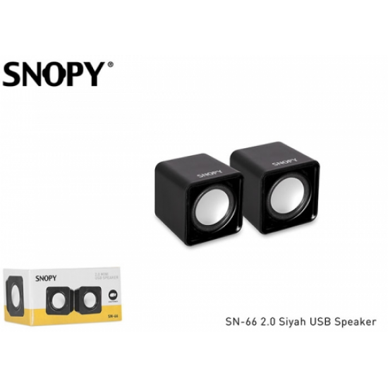 SNOPY SN-66 1+1 Masa Üstü USB SPEAKER (Siyah)
