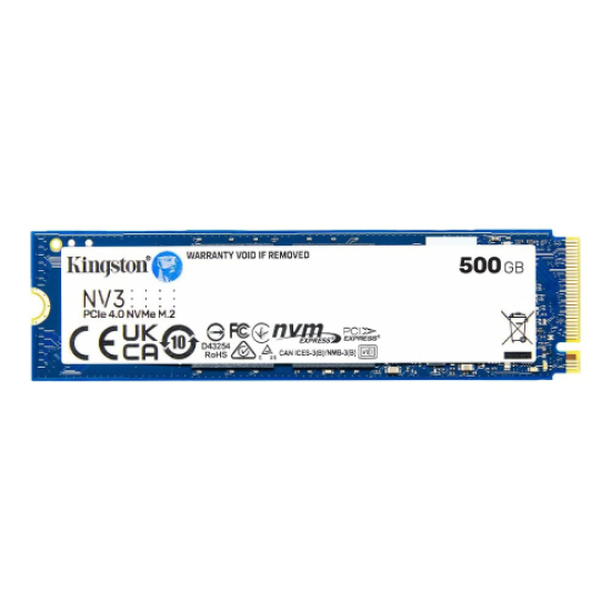 KINGSTON SNV3S/500G, NV3, 500GB, 5000/3000, Gen4, NVME PCIe M.2 2280, SSD