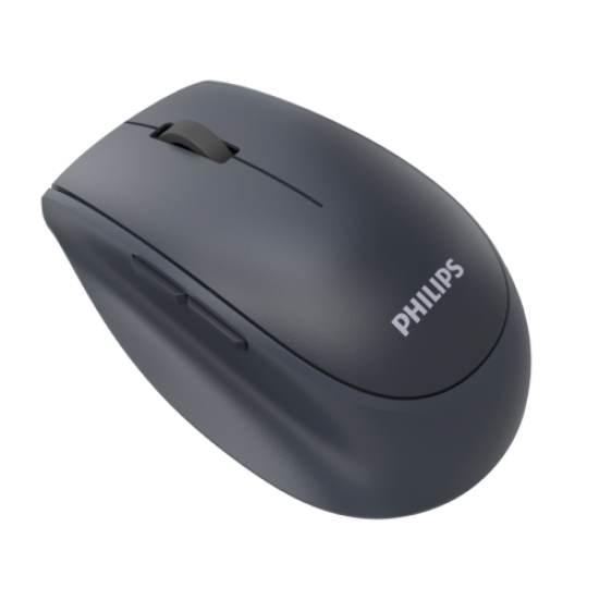 PHILIPS SPK7627K, Gri, USB Nano 2,4Gh ve Bluetooth Kablosuz, 1600dpi, Optic, 5 Tuşlu, Şarj Edilebilir, Mouse