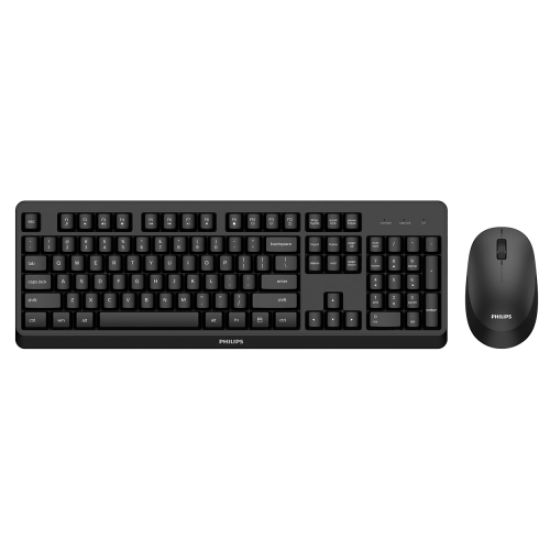 PHILIPS SPT6307BL/38, Siyah, Kablosuz, Türkçe Q, M.Medya, Klavye Mouse Set
