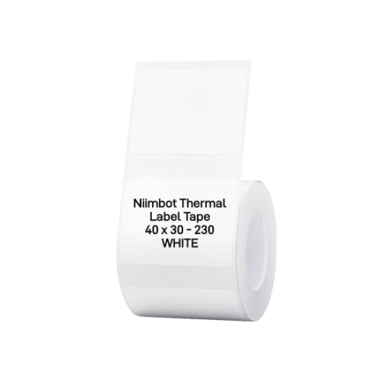 NIIMBOT T40 Etiket 40mm x 30mm 230 adet Beyaz  (B1,B21S,B3S)