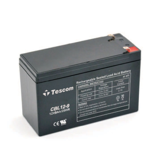 TESCOM Combatt, CBL12-9, 12V 9Ah, Bakımsız,  Kuru Akü. UPS için Uygundur. (100012238)
