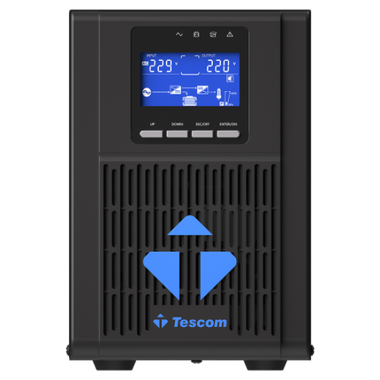 TESCOM NeoLine 1000, 1 KVA Online 1F/1F UPS,  (900040100) (2x9A Akü)