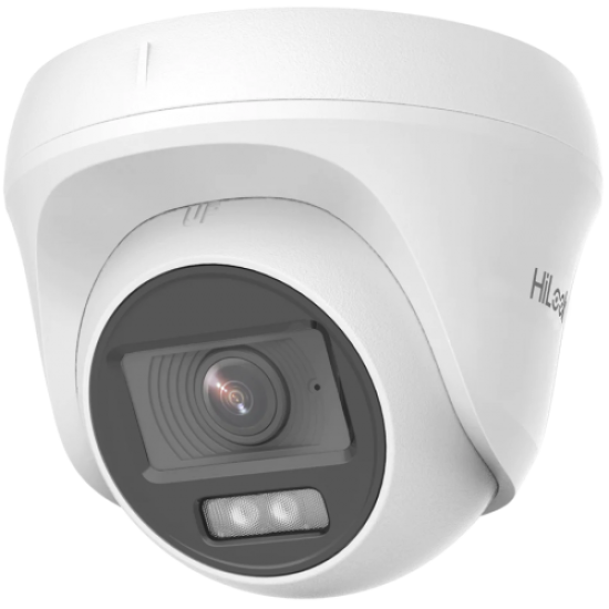 HILOOK THC-T127-LPS, 2Mpix, 2.8mm Lens, 20Mt Gece Görüşü, Dual Light, Dahili Mikrofon, Dome Kamera