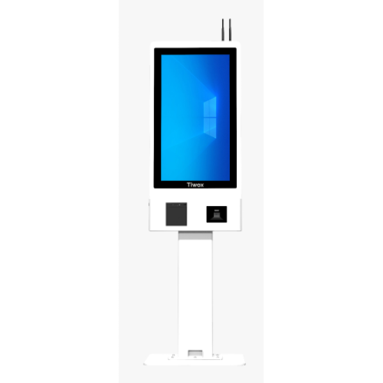 Tiwox K-3250W, 32’’ Led Panel, Intel i7 5.Gen, 16Gb Ram, 256Gb SSD, Wi-Fi, 80mm Barkod Yazıcı, 2D Okuyucu, KİOSK (Beyaz)