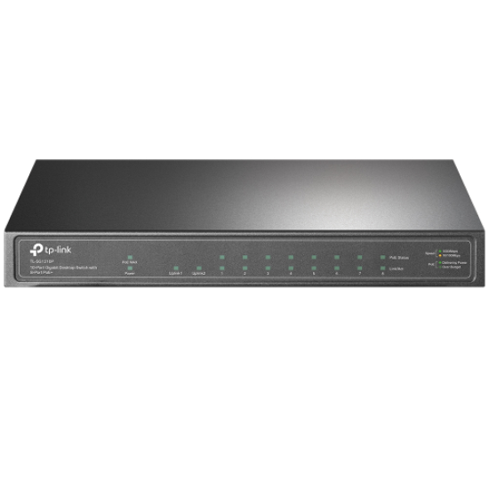 TP-LINK TL-SG1210P, 8 Port, Gigabit, PoE 63W, 1 Port SFP, Yönetilemez, Metal Kasa, Masaüstü Switch TP-LINK TL-SG1210P, 8 Port, Gigabit, PoE 63W, 1 Port SFP, Yönetilemez, Metal Kasa, Masaüstü Switch