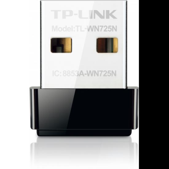 TP-LINK TL-WN725N, 150Mbps, 2.4 Ghz, Dahili Anten, Mini Tasarım, USB2.0, WIRELESS ETHERNET