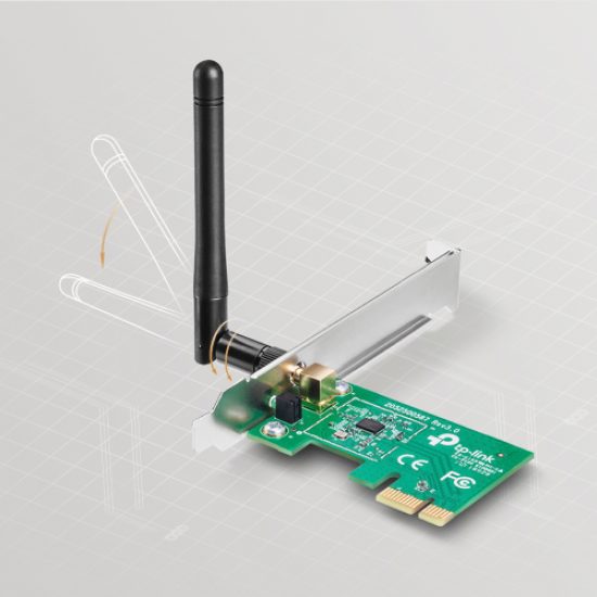 TP-LINK TL-WN781ND, 150Mbps, 2.4Ghz, 2dBi Anten, PCI-Express WIRELESS ETHERNET