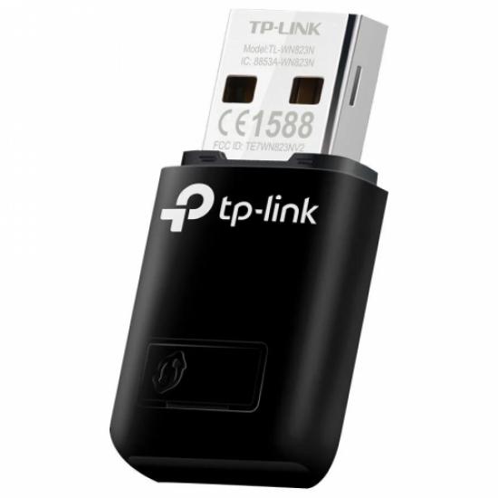 TP-LINK TL-WN823N, 300Mbps, 2.4Ghz, Dahili Anten, Mini Tasarım, USB2.0, WIRELESS ETHERNET