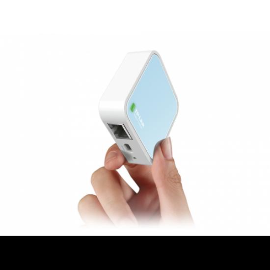 TP-LINK TL-WR802N, 1Port, 300Mbps, 2.4Ghz WiFi, Taşınabilir, Megabit, Nano, Router, Access Point, Repeater