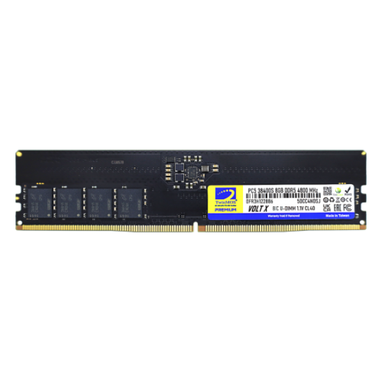TwinMOS TMD58GB4800U40, 8GB, DDR5, 4800MHz, CL40,  1.1V Desktop Ram