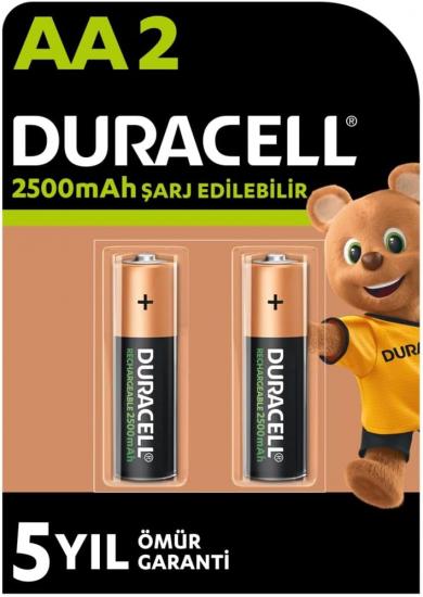 Duracell Şarj Edilebilir  AA 2500mAh