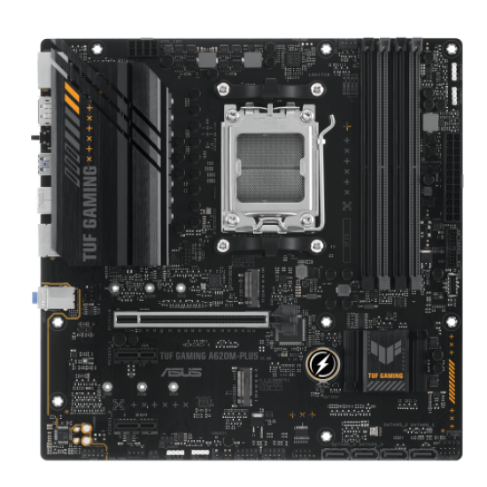 ASUS TUF GAMING A620M-PLUS, 4xDDR5, 2x M.2, HDMI, 2xDP, AMD Ryzen 7000 Serisi, AM5 Soket Anakart