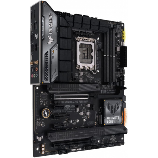 ASUS TUF GAMING Z790-PRO WIFI, 4xDDR5, 4x M.2, HDMI, DP, Type-C, Wi-Fi 6E, Bluetooth 5.3, 12-13.Nesil, LGA1700 Soket, ARGB Gaming Anakart