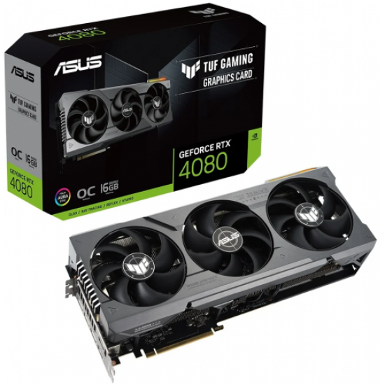 ASUS TUF-RTX4080-O16G-GAMING, 16Gb, 256Bit, GDDR6X, 2xHDMI, 3xDP GAMING Ekran Kartı