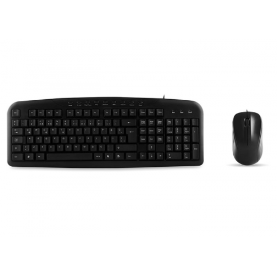 EVEREST UN-795, Siyah, Multimedya Türkçe Q, USB Kablolu, Klavye Mouse Set