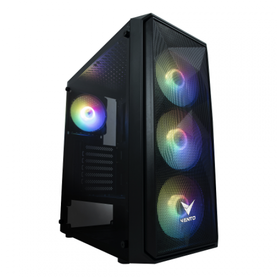 VENTO VG10F Mid Tower, 650W 80+ Bronze, Temperli Cam, RGB, ATX GAMING KASA