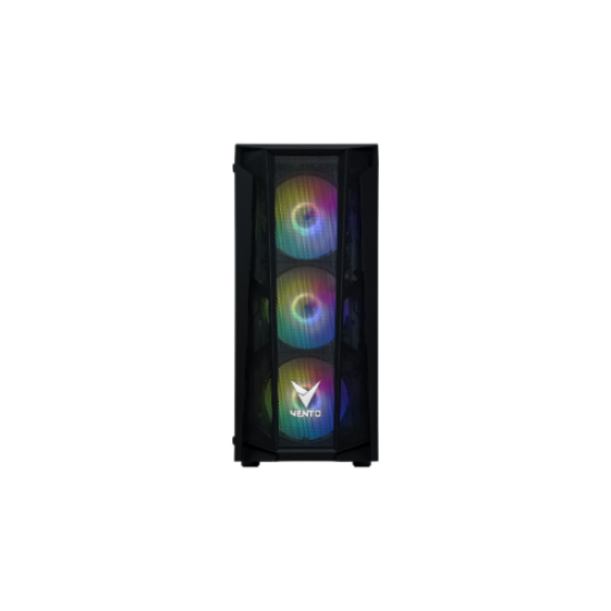 VENTO VG15FE Mid Tower, 650W 80+ Siyah, Temperli Cam, RGB, ATX GAMING KASA