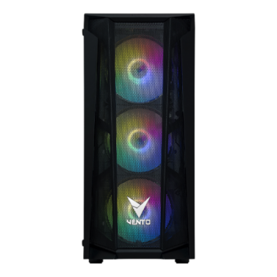 VENTO VG15FE Mid Tower, PSU YOK, Temperli Cam, RGB, ATX GAMING KASA