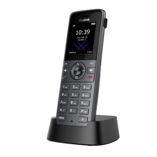 YEALINK W73H, Dect, Kablosuz IP TELEFON, Siyah, 1.8’’ Renkli Ekran, 35 Saat Konuşma, 400 Saat Bekleme