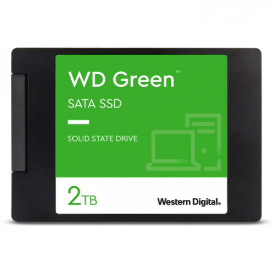 WD Green, WDS200T2G0A,2TB, 545/465, 3D NAND, 2,5’’ SATA, SSD