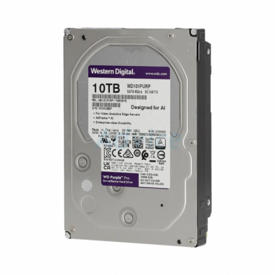 WD PURPLE WD101PURP 3,5’’ 10TB 256mb, 7200 Rpm,  7/24 Güvenlik HDD