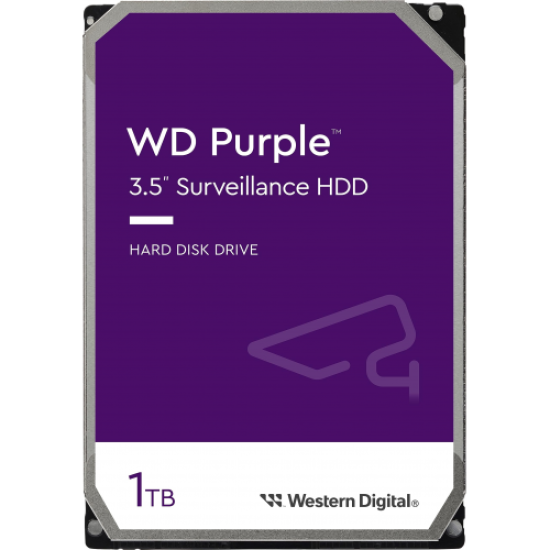WD PURPLE, WD11PURZ, 3.5’’ 1TB, 64Mb, 5400 Rpm, 7/24 Güvenlik, HDD