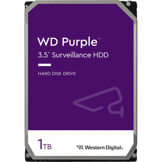 WD PURPLE, WD11PURZ, 3.5’’ 1TB, 64Mb, 5400 Rpm, 7/24 Güvenlik, HDD (Türkiye Distribütörü Garantili)