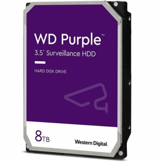 WD PURPLE, WD84PURZ, 3.5’’, 8TB, 128Mb, 5640 Rpm, 7/24 Güvenlik, HDD