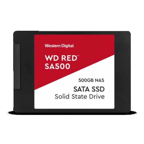 WD Red SA500, WDS500G1R0A, 500GB, 560/530, SERVER ve NAS için Enterprise, 2,5’’ SATA, SSD