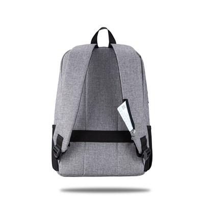Classone WTX-164 Roma Pro Serisi WTXpro Su Geçirmez Kumaş, Su Geçirmez Fermuar 15.6 inch uyumlu Macbook, Laptop, Notebook Sırt Çantası –Gri