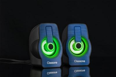 Classone X1 Blue RGB Gaming Hoparlör - Mavi