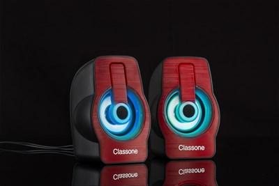 Classone X1 Red RGB Gaming Hoparlör - Kırmızı