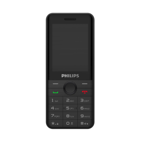 PHILIPS Xenium E172, 32Mb, Siyah, 32Mb Ram, 2,4inc Ekran, Arka Kamera, Çift Sim Desteği, FM Radyo, 1700mAh Pil, El Feneri, Türkiye KVK Garantili