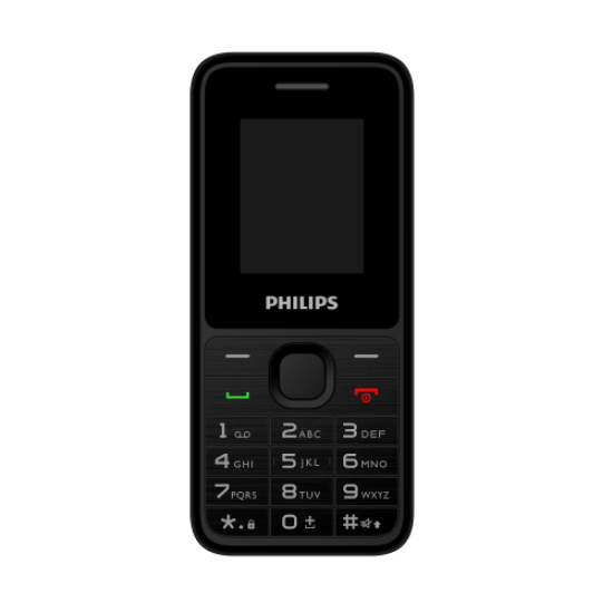 PHILIPS Xenium E2125, 32Mb, Siyah, 32Mb Ram, 1,77inc Ekran, Çift Sim Desteği, FM Radyo, 1700mAh Pil, El Feneri, Türkiye KVK Garantili
