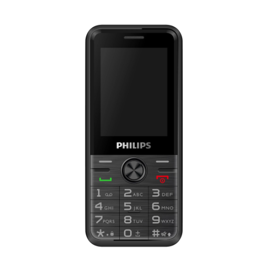 PHILIPS Xenium E6500, 128Mb, Siyah, 48Mb Ram, 2,4inc Ekran, Arka Kamera, 4G Çift Sim Desteği, FM Radyo, 1700mAh Pil, El Feneri, Türkiye KVK Garantili