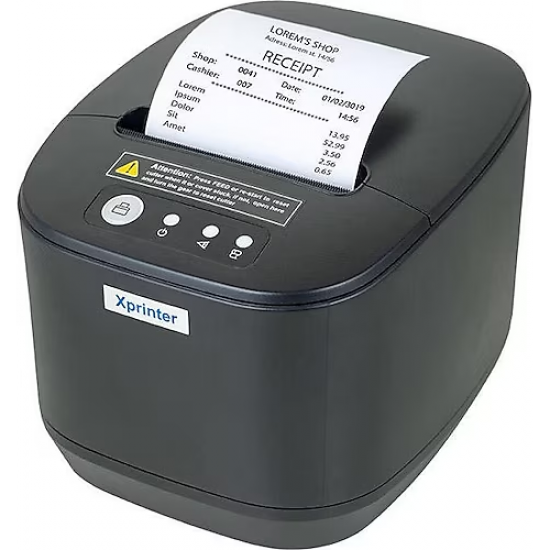 XPRINTER XP-T833L Direkt Termal Fiş Yazıcı,  260mm (USB, Ethernet)
