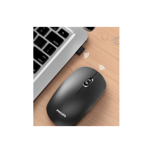 PHILIPS SPK7315B, Siyah, USB Nano 2,4Gh Kablosuz, 1200dpi, Optic, 3 Tuşlu, Sessiz Click, Mouse