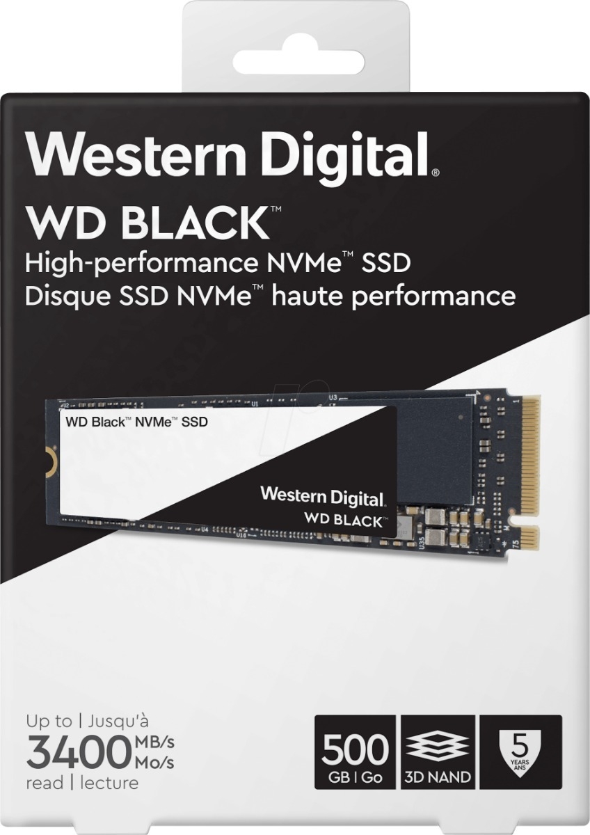 WD Black WDS500G2X0C 500 GB NVMe M.2 SSD