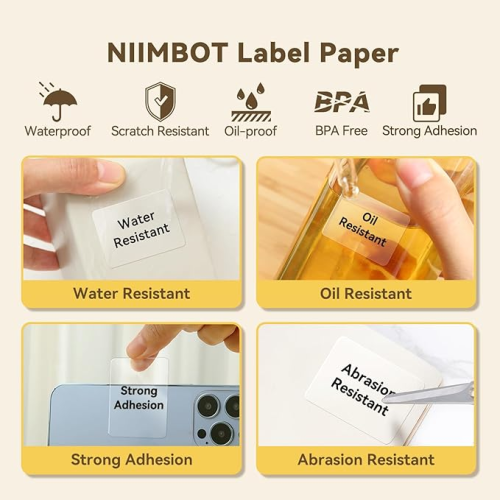 NIIMBOT T40 Etiket 40mm x 30mm 230 adet Beyaz  (B1,B21S,B3S)
