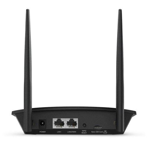 TP-LINK TL-MR100, 2Port, 300Mbps, 2,4Ghz Wifi, Masaüstü, LTE Micro Sim Kart Takılabilir 3G-4G Destekli Router