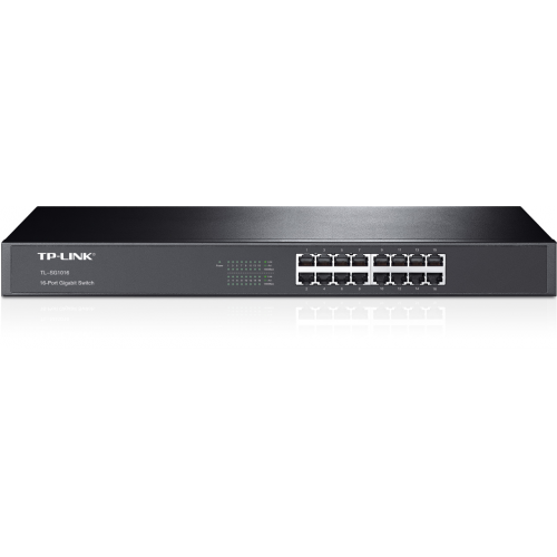 TP-LINK OMADA TL-SG1016, 16 Port GigaBit, Metal Kasa, Yönetilemez, Rackmount Switch
