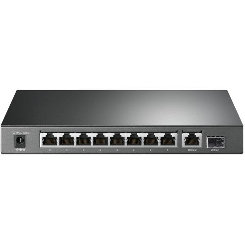 TP-LINK TL-SG1210P, 8 Port, Gigabit, PoE 63W, 1 Port SFP, Yönetilemez, Metal Kasa, Masaüstü Switch