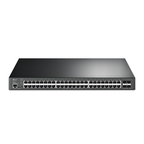 TP-LINK OMADA TL-SG3452XP, 48 Port, GigaBit, Metal Kasa, 48 Port PoE, 500W, +4Port 10GE SFP, Yönetilebilir, Rackmount Switch