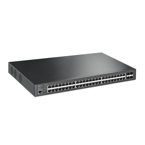 TP-LINK OMADA TL-SG3452XP, 48 Port, GigaBit, Metal Kasa, 48 Port PoE, 500W, +4Port 10GE SFP, Yönetilebilir, Rackmount Switch