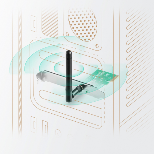 TP-LINK TL-WN781ND, 150Mbps, 2.4Ghz, 2dBi Anten, PCI-Express WIRELESS ETHERNET