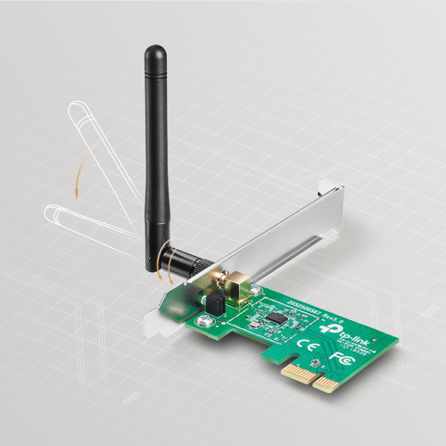 TP-LINK TL-WN781ND, 150Mbps, 2.4Ghz, 2dBi Anten, PCI-Express WIRELESS ETHERNET