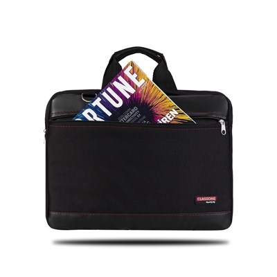 Classone TL1300 WTXpro Su Geçirmez Kumaş Top Loading Serisi -14 /13.3 inch Uyumlu Notebook El Çantası- Siyah