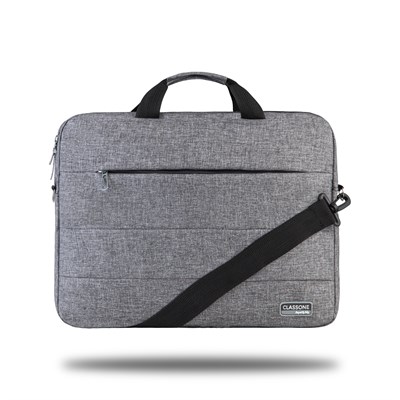 Classone Romeo Serisi WTXpro Su Geçirmez Kumaş  TL2004 15.6 inch Uyumlu Notebook Çantası – Gri