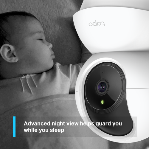 TPLINK Tapo C200 Bebek/Ev Güvenlik Kamerası WiFi 1080P Gece Görüşü PAN